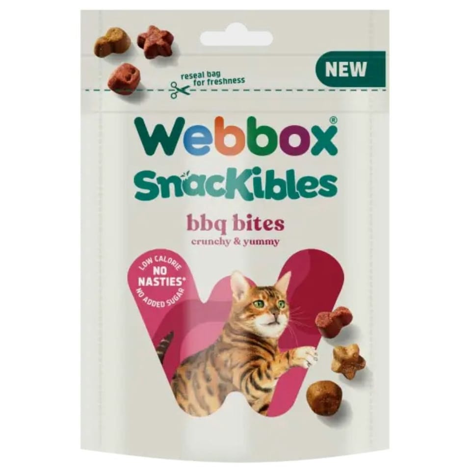 image 1 of Webbox Snackibles BBQ Bites Cat Treats 85g - Bundle of 3