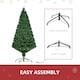 image 6 of HOMCOM 5FT PreLit Fibre Optic Artificial Christmas Tree Holiday Xmas Decor with Tree Topper MultiColour