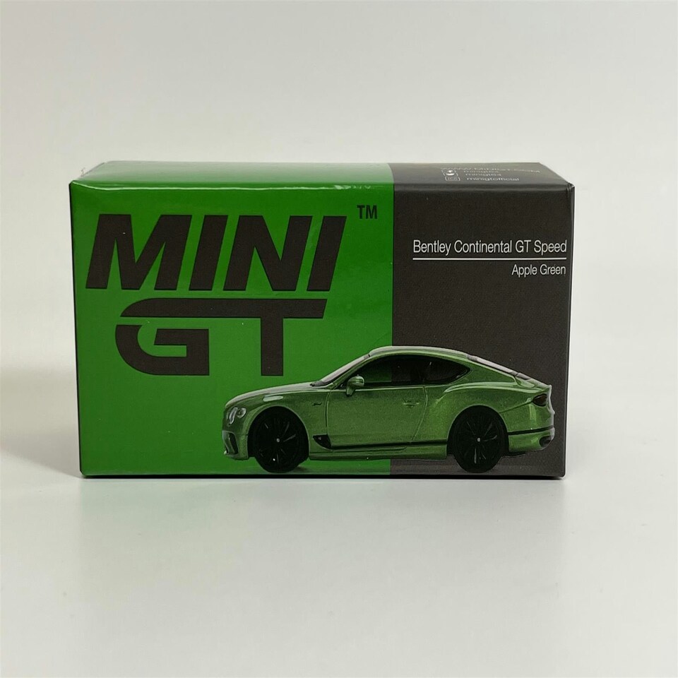image 1 of Bentley Continental GT Speed Apple Green LHD 1:64 Mini GT MGT00473L