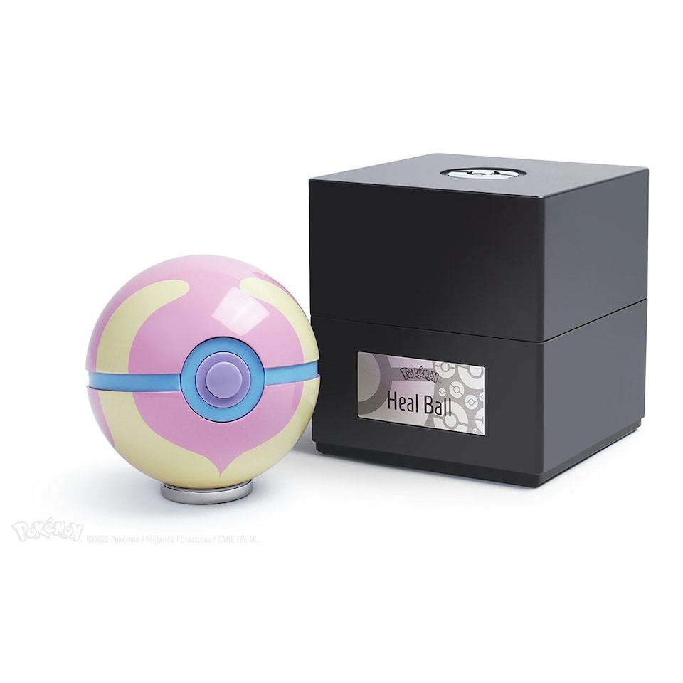 image 1 of Pokémon Die-Cast Heal Ball Replica Pink