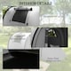 image 6 of Outsunny 3-4 Man Camping Tent, Large Family Tunnel Tent with Bedroom and Living Room, 3000mm Waterproof, Portable with Bag, for Fishing Hiking Festival, Grey | Grey | Grey
