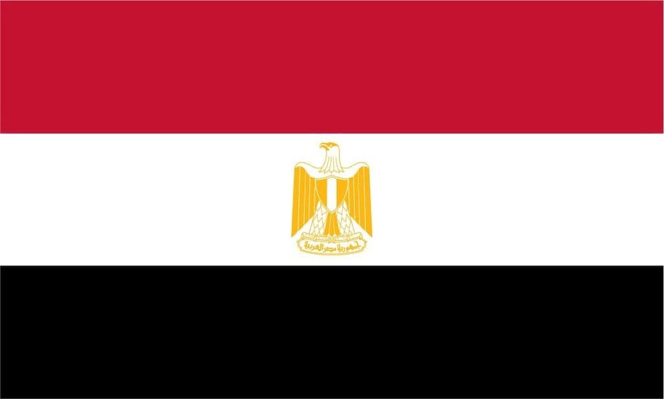 image 1 of Egypt Flag 5x3ft With Eyelets | Multi
