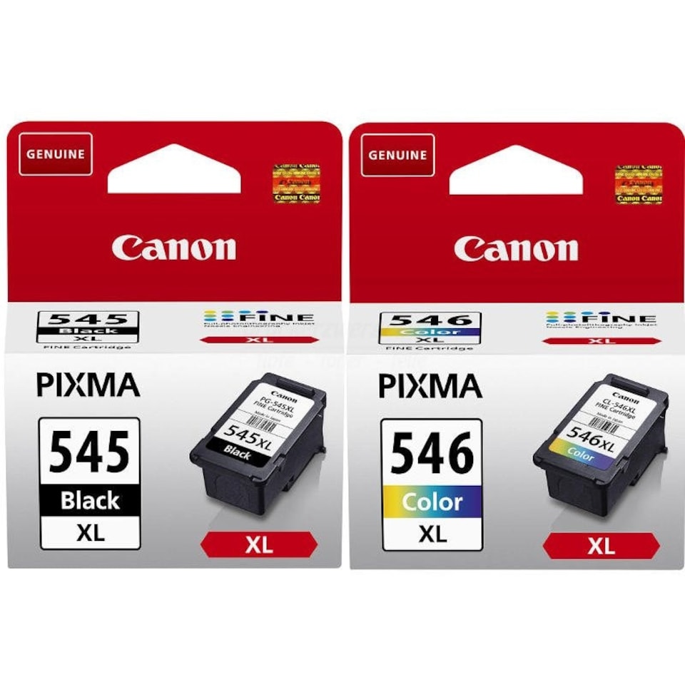 image 1 of Canon PG545XL Black & CL546XL Colour Ink Cartridge