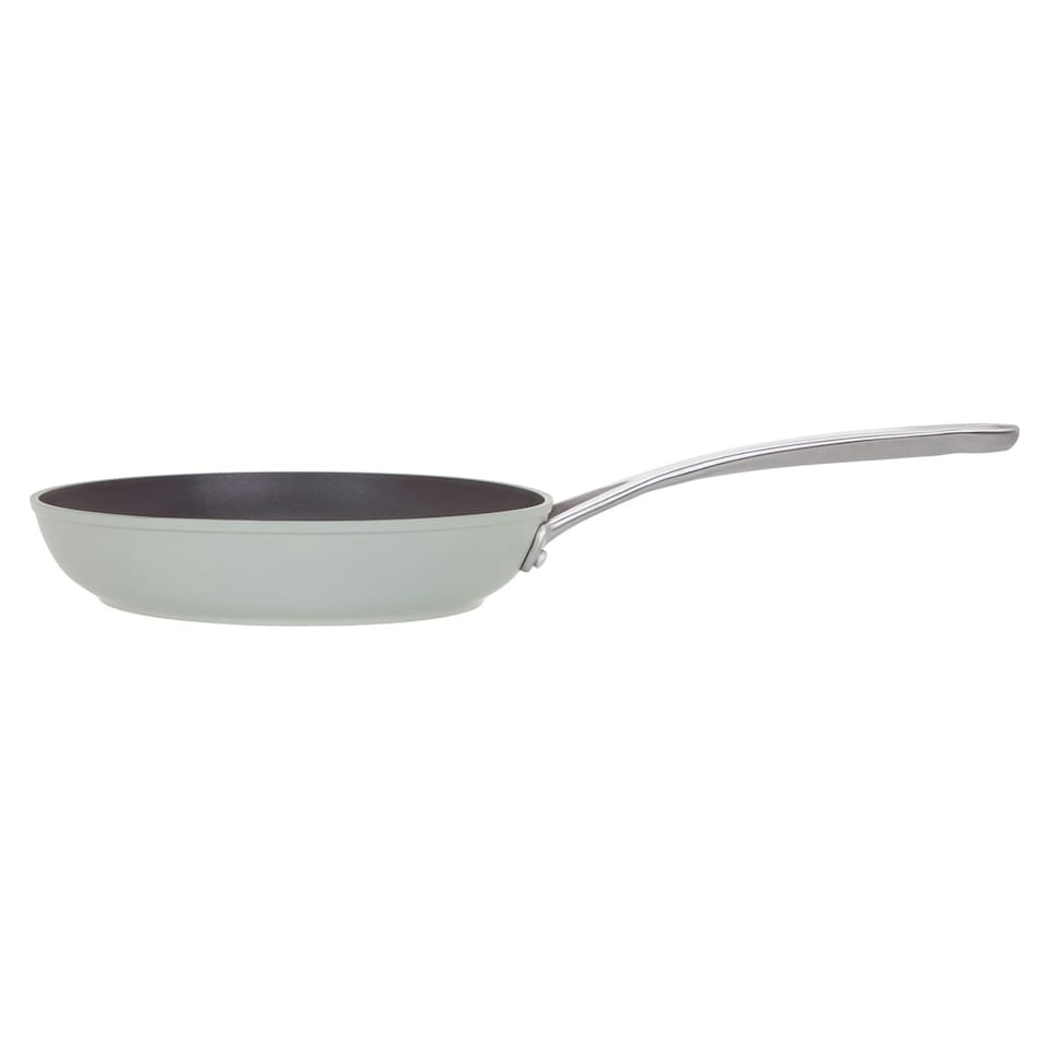 image 1 of Laura Ashley Forged Aluminium Non-stick Frying Pan 20cm - Sage Leaf