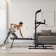 image 2 of HOMCOM Multifunction Home Workout Station Tower Steel Frame w/ Bench Bars Ropes