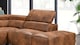 image 6 of Faux Leather Brown Suede Right Hand Facing Corner Sofa LIVORNO