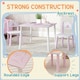 image 5 of AIYAPLAY Princess-Designed Toddler Table and 2 Chairs Set, for Playroom Pink