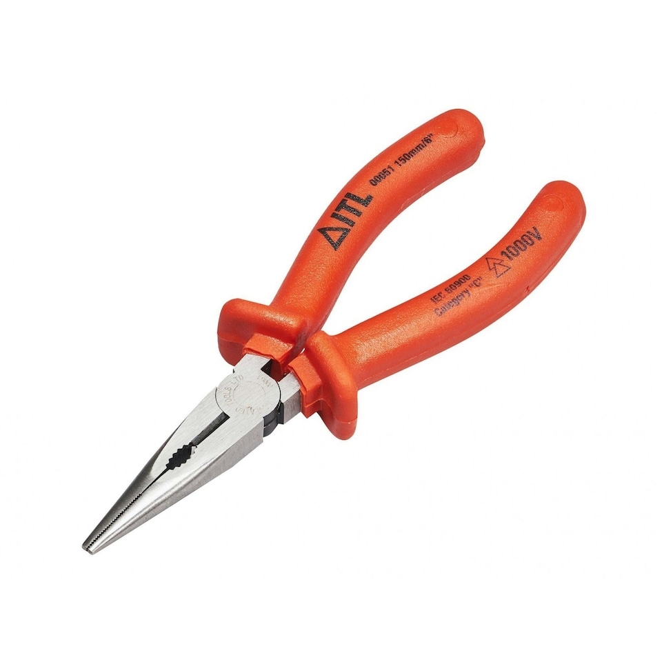 Itl Insulated Insulated Snipe Nose Pliers - Multi Colour - 150mm (6in)