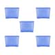 image 1 of Wham Crystal 5 x 80L Stackable Plastic Storage Boxes with Lids Blue