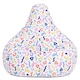 image 4 of icon Kids Highback Beanbag Confetti Print Multi Coloured