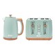 image 4 of HADEN Dorchester Sage Triple Pack - Kettle, 4 Slice Toaster & Microwave Oven