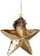 image 2 of 15cm Gold  Star - Christmas Hanging Decoration