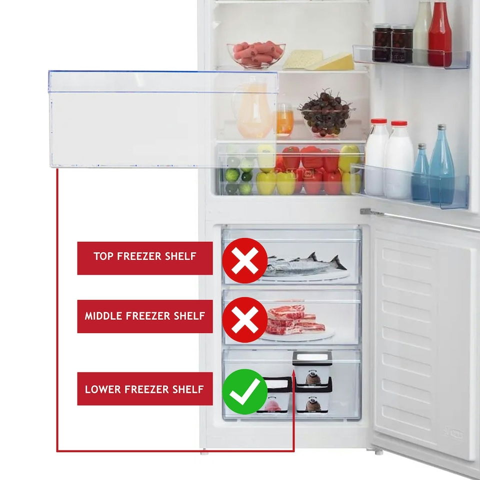 image 1 of Beko Freezer Drawer Front Basket Handle Cover Lower 4638280600 405 x 210 mm Clear