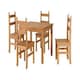 image 1 of Corona Budget Dining Set - Distressed Waxed Pine | Brown | 5