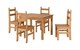 image 1 of Corona Budget Dining Set - Distressed Waxed Pine | Brown | 5