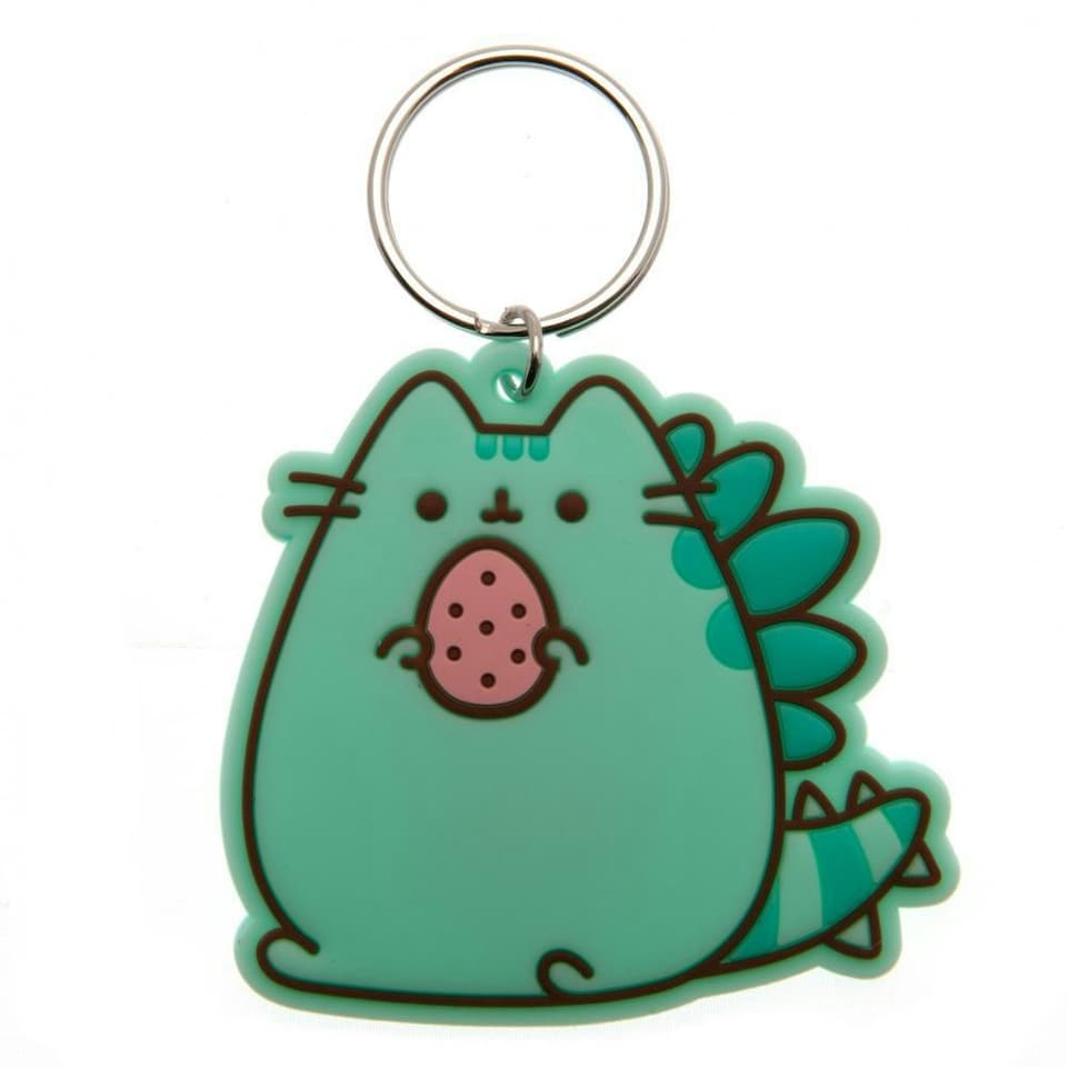 image 1 of Pusheen Pusheenosaurus Keyring - Green - One Size
