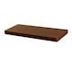 image 1 of Harbour Housewares 60cm Floating Wall Shelf - Photo Gallery Bookshelf Wall Shelves for Storage & Display | Brown | Walnut | 1
