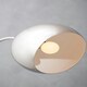 image 3 of Interiors by Premier Floor Chrome Finish Lamp With White Base Silver