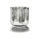 image 1 of Regency Metalic Tiered Decorative Vase - Glass - L15 x W15 x H23.5 cm - Silver Silver