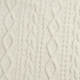 image 5 of OHS Cable Knit Sherpa Texture Blanket Throw, 130x160cm - Cream