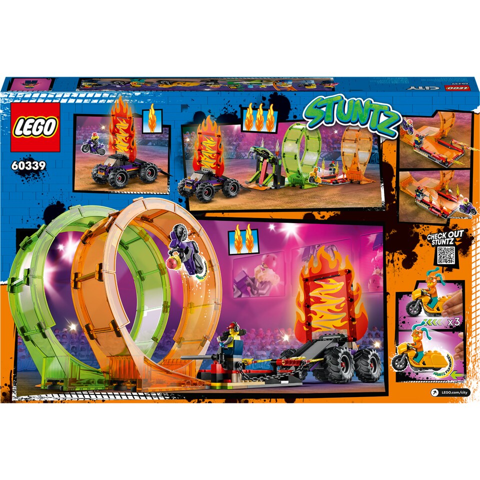 image 1 of LEGO City Double Loop Stunt Arena Building Set 598 Piece for Ages 7 Plus