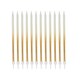 image 2 of Gold Ombre Tall Skinny Celebration Candles - Pack of 12 | Multi
