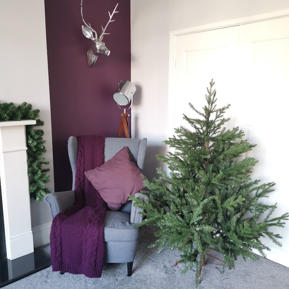 image 1 of 5ft (153cm) Premier Christmas Tree  Glenshee Spruce PE/PVC Natural Look