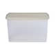 image 3 of Wham Clip 5x 62L Rectangular Plastic Storage Boxes with Clip Lock Lids. Ideal for Home, Office, Toys & More - Clear/Stone | Cream | Stone | 5