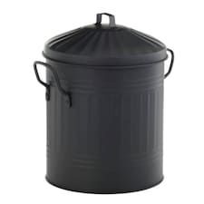 Leecroft Metal Mini Bin Black 12 x 10'' - One Colour - One Size