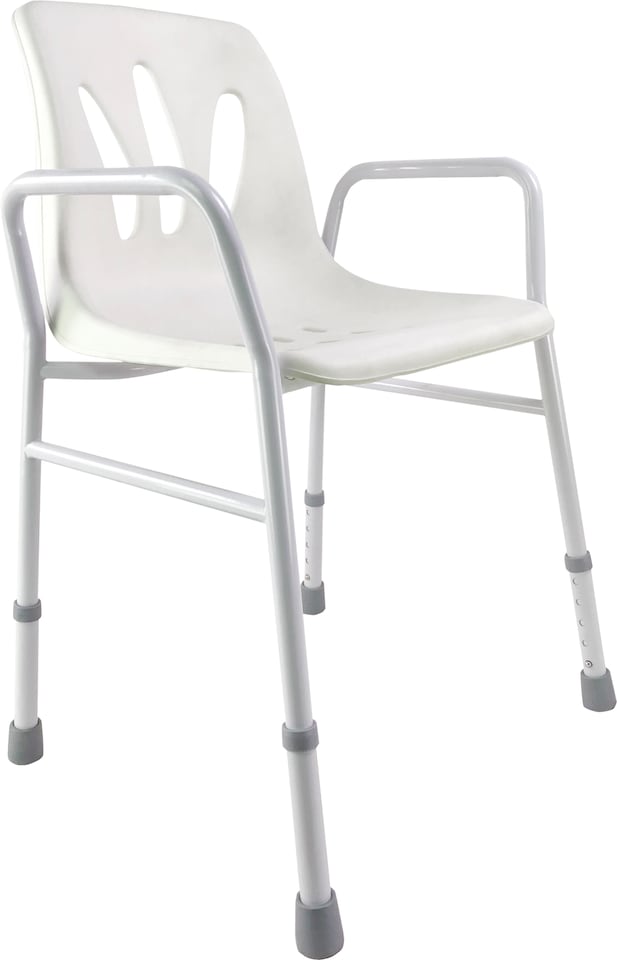 image 1 of Height Adjustable Shower Chair