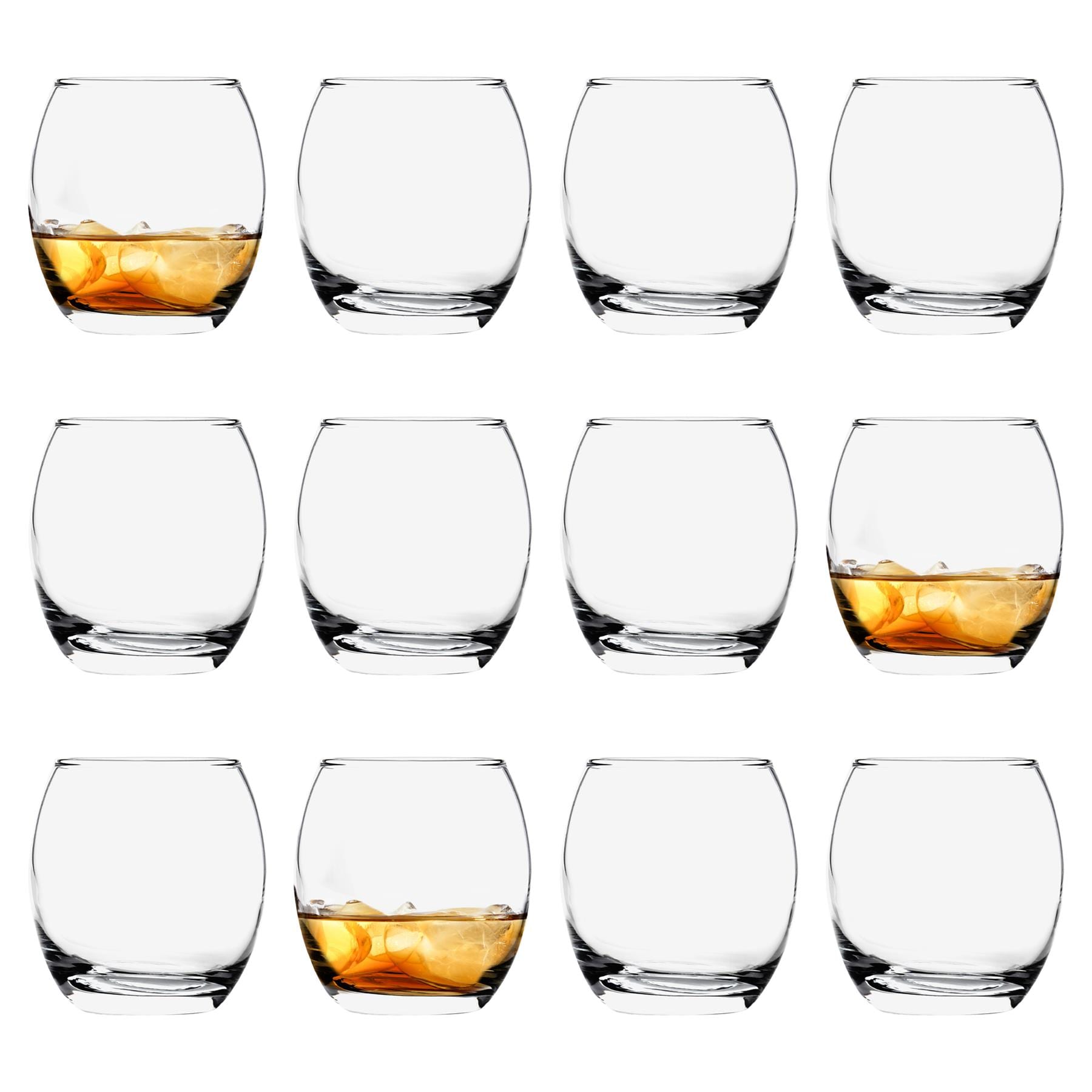 LAV Empire Whiskey Glasses - 405ml - Clear - Pack of 12