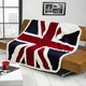 image 2 of Union Jack Polyester Throw (130x160cm) Black