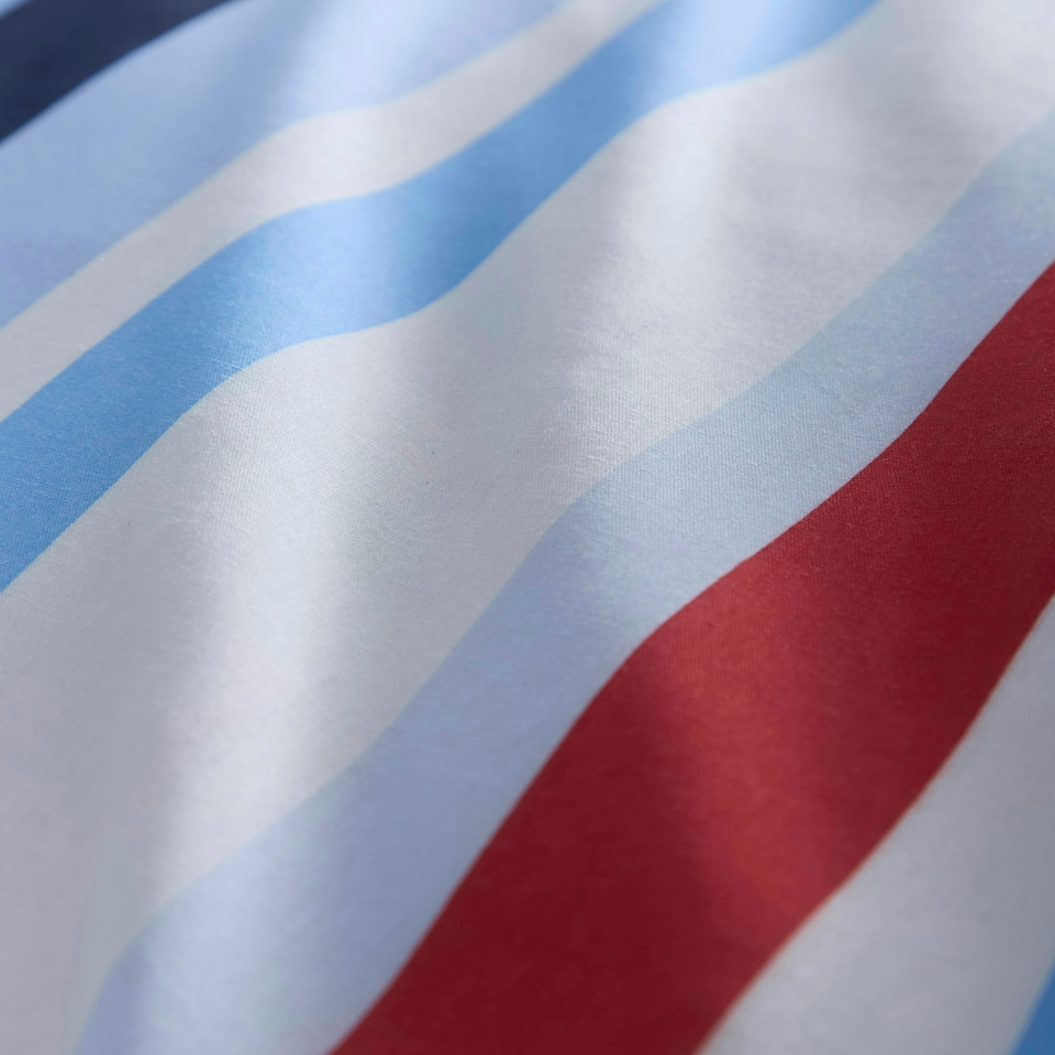 image 1 of Simply Stripes Duvet Cover Set - King - Blue