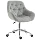 image 1 of Vinsetto Velvet Home Office Chair Desk Chair with Adjustable Height, Grey