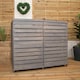 image 4 of Pack of 4 Grey Washed Back Panels Only For SA-BINS3 Double Bin Storage