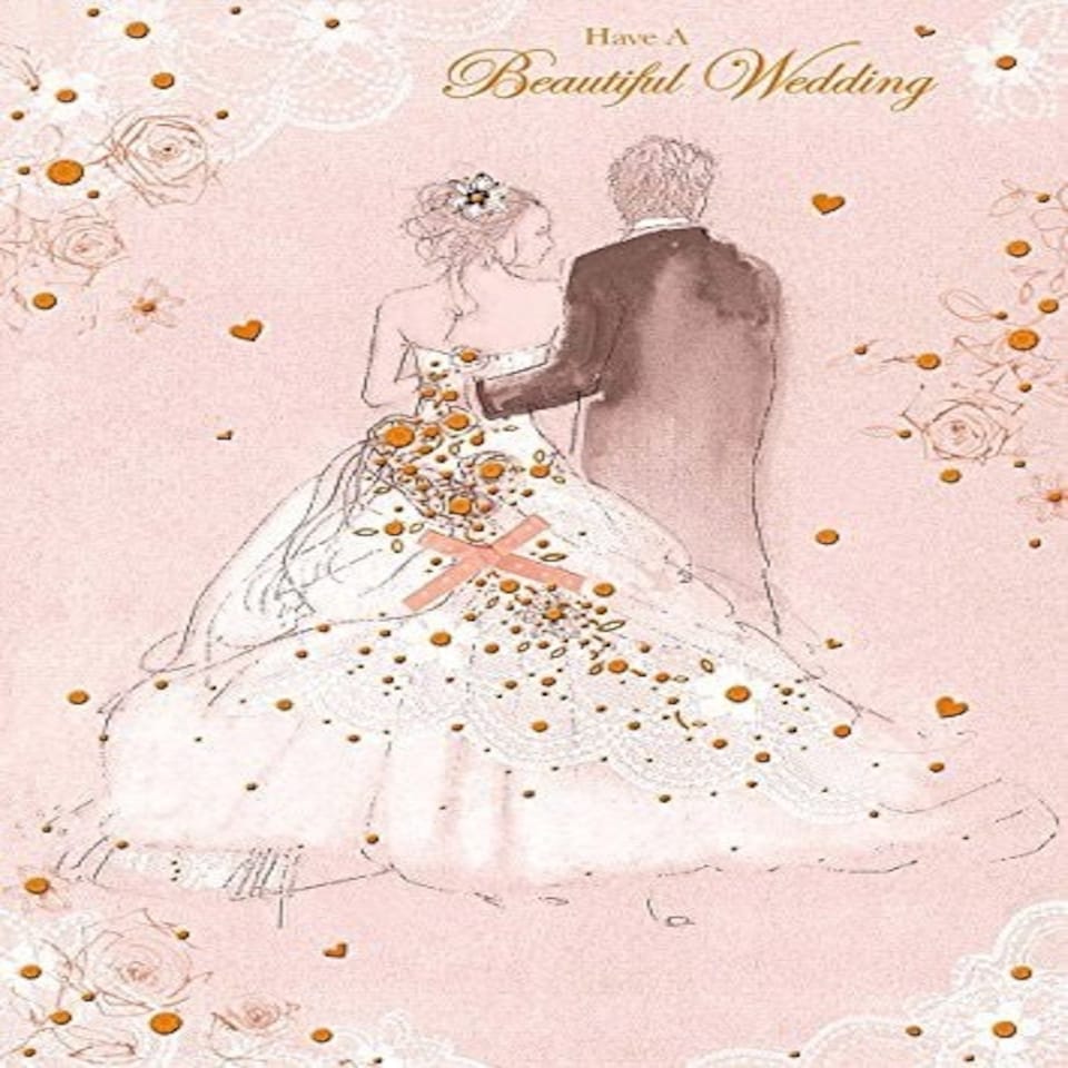 image 1 of Beautiful Wedding Married Life Together Congratulations Card