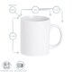 image 3 of Argon Tableware Classic White Mugs - 285ml - Pack of 12 | White | White