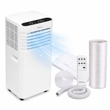 EMtronics 9K BTU Air Conditioner with Fan and Dehumidifier - White