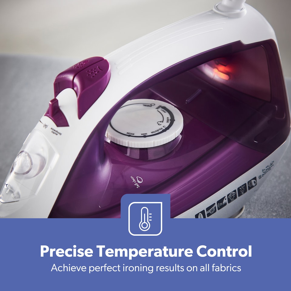 image 1 of GEEPAS Steam Iron  2000W Purple