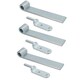 image 1 of HD Strap Tailgate Straight Hinge 160mm Long + 12.5mm Bolt On Gudgeon Pin 3pk Silver