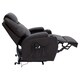 image 4 of Cinemo Single Motor Rise Recliner Bonded Leather Heat & Massage Chair (Brown)