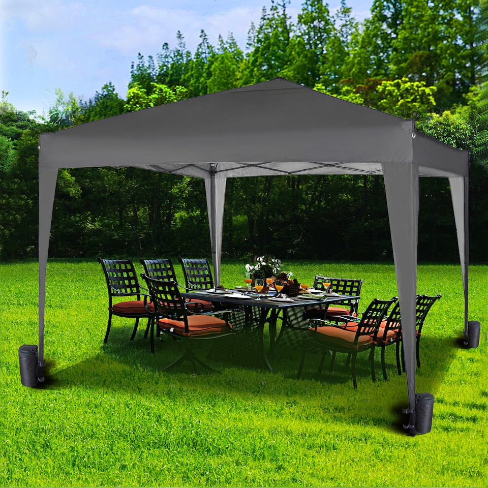 image 1 of MCC Direct Gazebo 3x3 Pop up Grey | Grey | Grey
