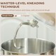 image 4 of HOMCOM Electric Stand Mixer, 4.5L Food Mixer with Dough Hook, Whisk, Beige