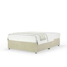 Majestic 1000 Pocket Sprung Cream Naples Velvet Divan Set Small Single