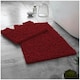 image 1 of VELVETIO Loop Bath Set Anti Slip Water Absorbent Soft Bathroom Rugs Red | Deep Red