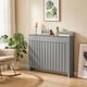 image 8 of HOMCOM Large Radiator Cover with Drawers and Vertical Slats 119 x 19 x 93 cm