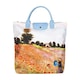 image 1 of Signare Foldable Shopper Tote Bag Poppy Field | Blue | One Size