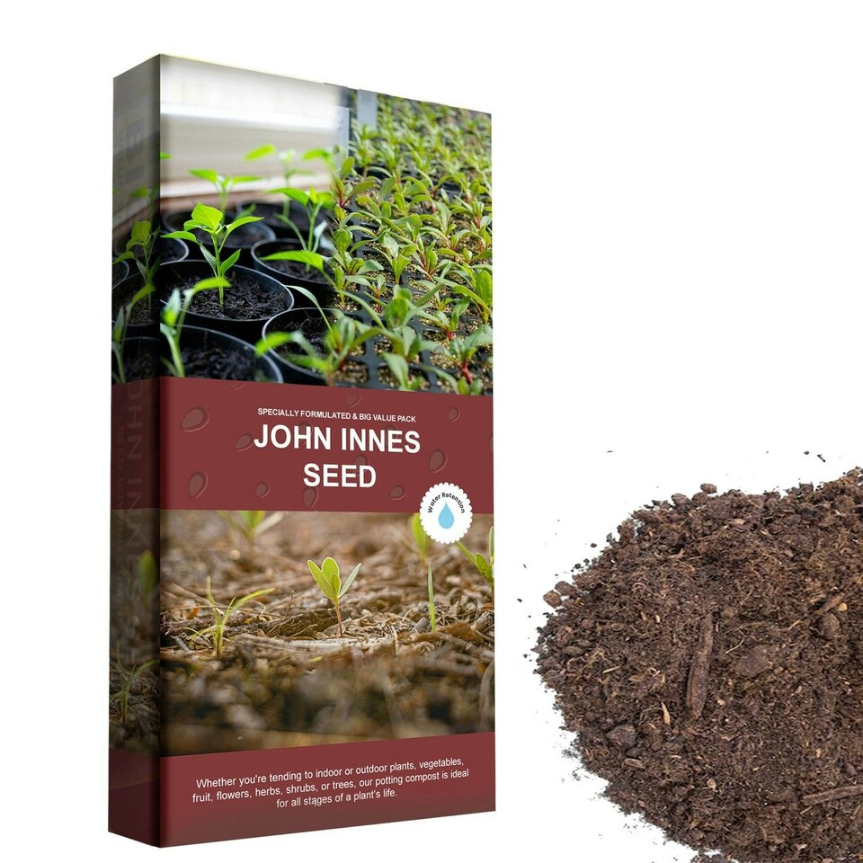 image 1 of 2 x 35L John Innes Seed Sowing, Soil Seedling Bag Nutrient Balanced Compost Mix For Seed Plants, Potting & Growing
