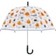 image 1 of X-brella Childrens/Kids Halloween Pumpkin Umbrella - Clear/Orange - One Size