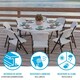 image 4 of Side table Lifetime Cream 152 x 74 x 152 cm Steel Plastic N/A